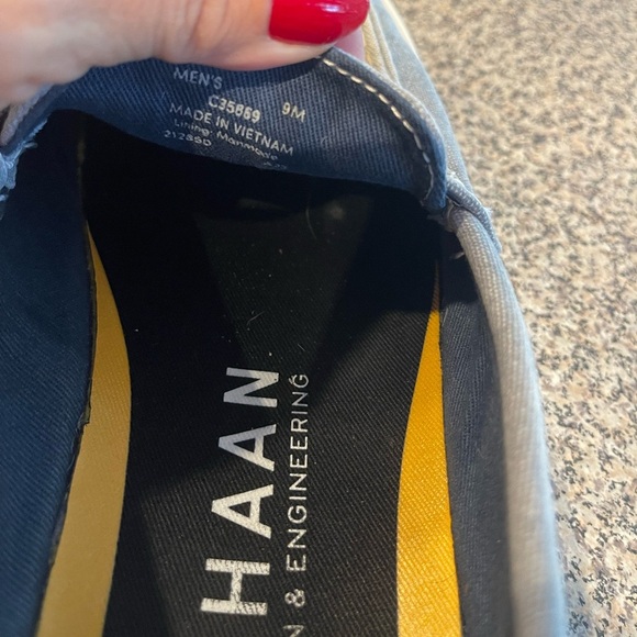 Cole Haan Mens Canvas Grand 360 Penny Loafers Cushioned Lightweight Slip On 9M - Picture 6 of 6